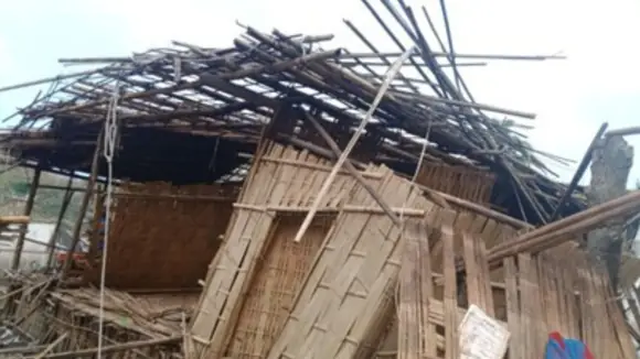 Zyklon Mocha zerstört Gebäude in Myanmar
