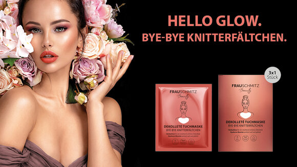 Tuchmaske für das Dekolleté