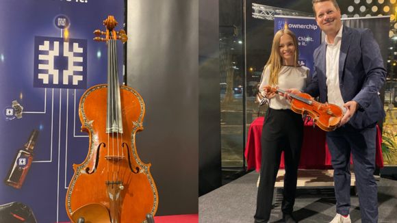Weltweit wertvollste neue Geige von Wiener Startup OwnerChip mit Fälschungsschutz ausgestattet