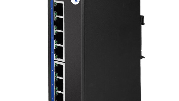 Robuster 8-Port Gigabit Industrial Ethernet PoE Switch mit E-Mark Zertifizierung