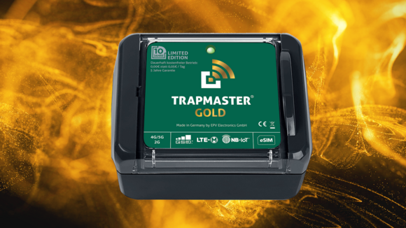 Jubiläumsmodell Fallenmelder TRAPMASTER Gold