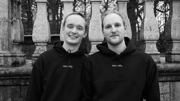 (von links: F. Kemnitz, Berater und M. Dias Faria, Gründer)