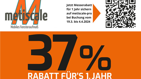 metiscale Messerabatt zur Fensterbau Frontale 2024