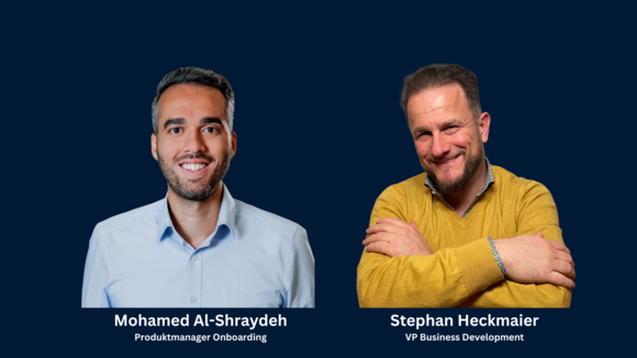 Die Webinar-Referenten Mohamed Al-Shraydeh und Stephan Heckmaier