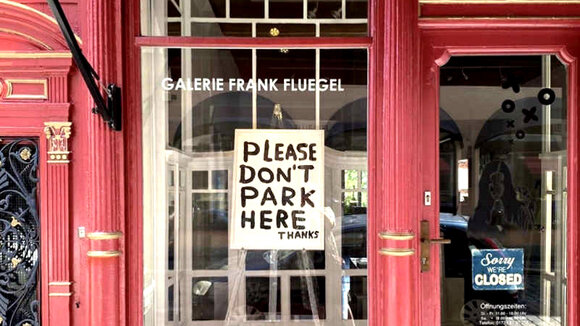 David Shrigley Shop window at FRANK FLUEGEL GALERIE