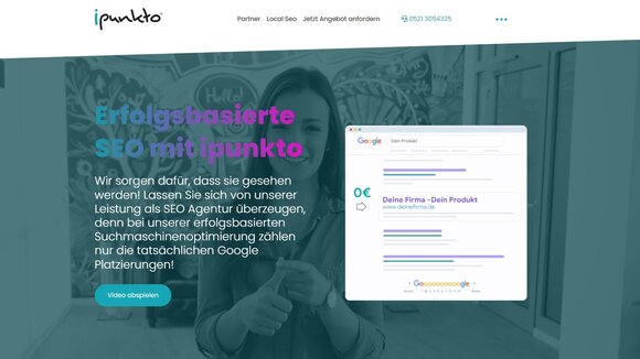 Neue Webseite der SEO Agentur Bielefeld ipunkto