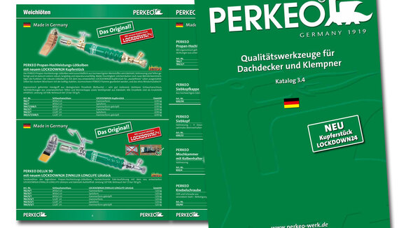 Der neue PERKEO-Fachkatalog für Dachdecker und Klempner