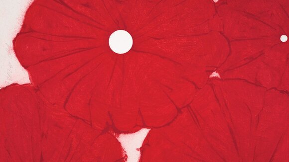 Donald Sultan Four Big Poppies 🔥 | FRANK FLUEGEL GALERIE