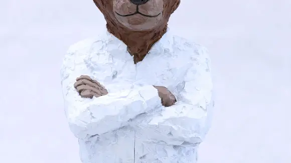 Stephan Balkenhol Teddybär Bronze