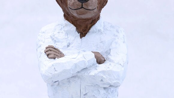 Stephan Balkenhol Teddybär Bronze