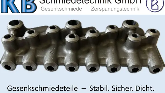Gesenkgeschmiedetes Rohrverbindungselement (Fitting) für den Energieanlagen-Kesselbau.
