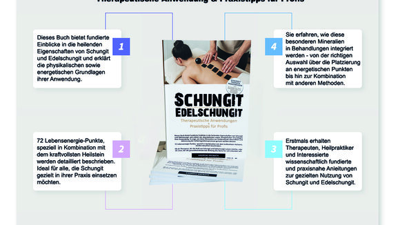 Fachbuch SCHUNGIT – EDELSCHUNGIT: Therapeutische Anwendungen und Praxistipps für Profis 