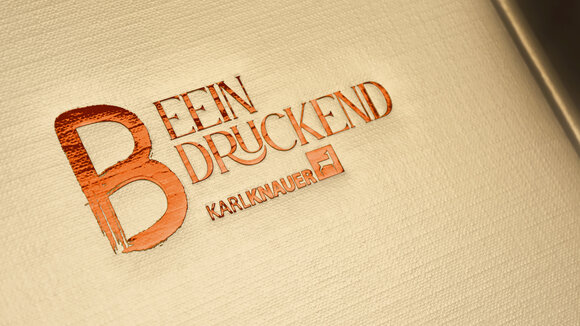 Close-Up Veredelung mit Heißfolie