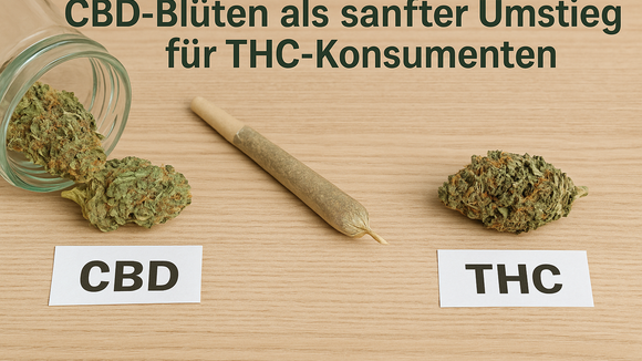 CBD und THC Blüten und Joint
