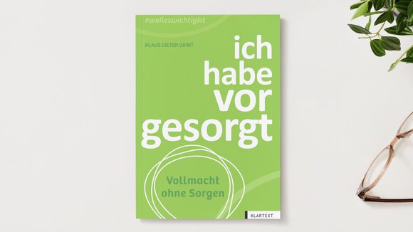 Buchcover des Ratgebers "ich habe vorgesorgt"