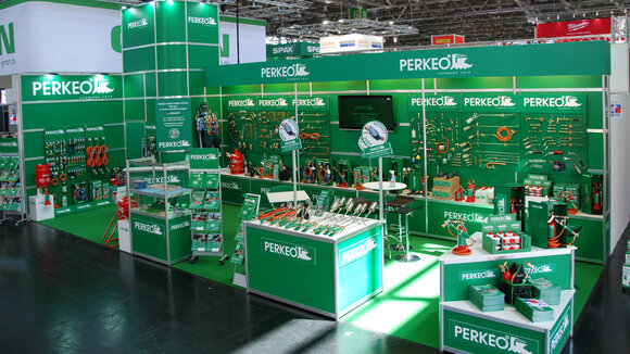 Der PERKEO-Messestand auf der DACH+HOLZ