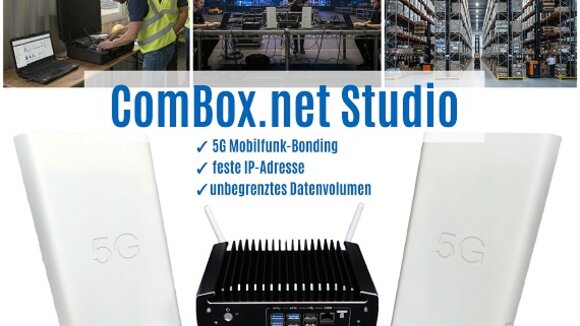 ComBox.net Studio liefert Internet für Baustellen, Events und KMU