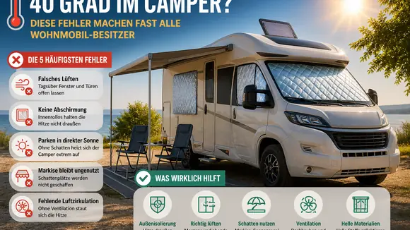 40 Grad im Camper? Diese Fehler machen fast alle Wohnmobil-Besitzer