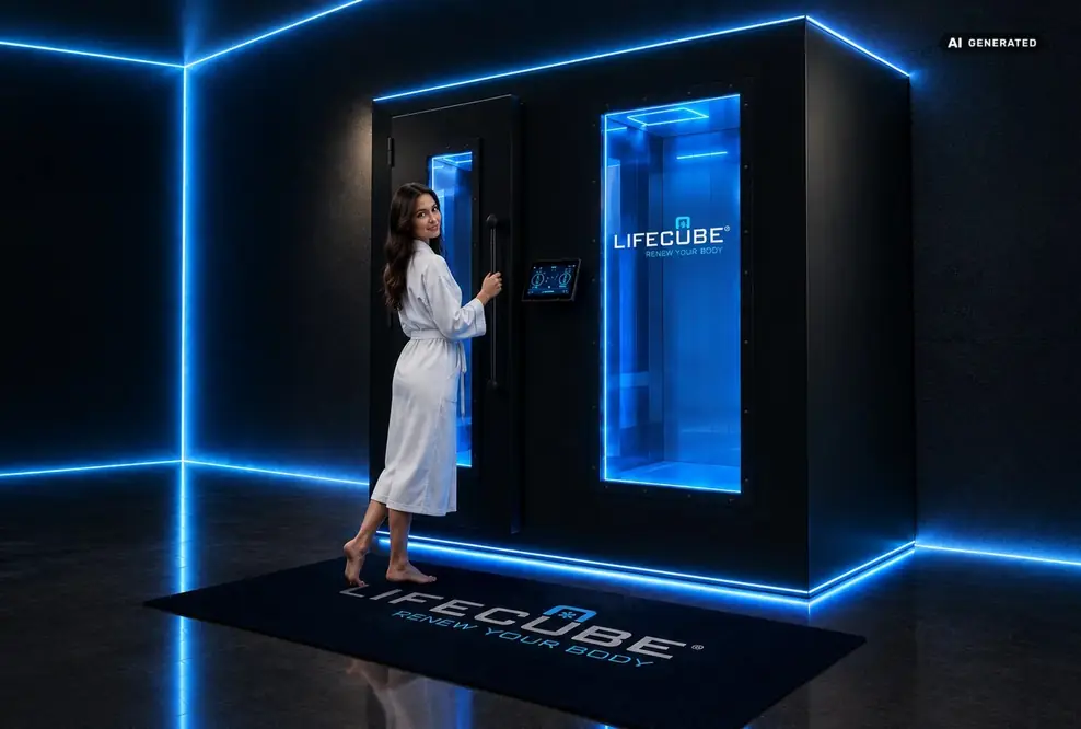 Elektrische Kältekammer LifeCube mit LED Beleuchtung