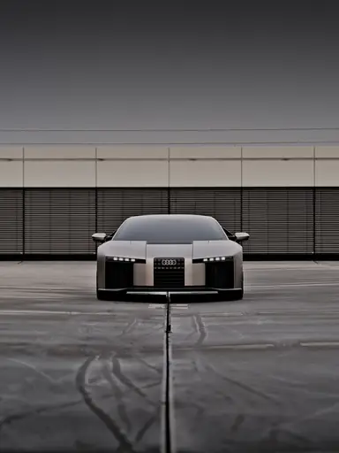 Interne Premiere: Der Audi Nuvolari wird auf einer geheimen Dachterrasse im Design Center in Ingolstadt präsentiert.